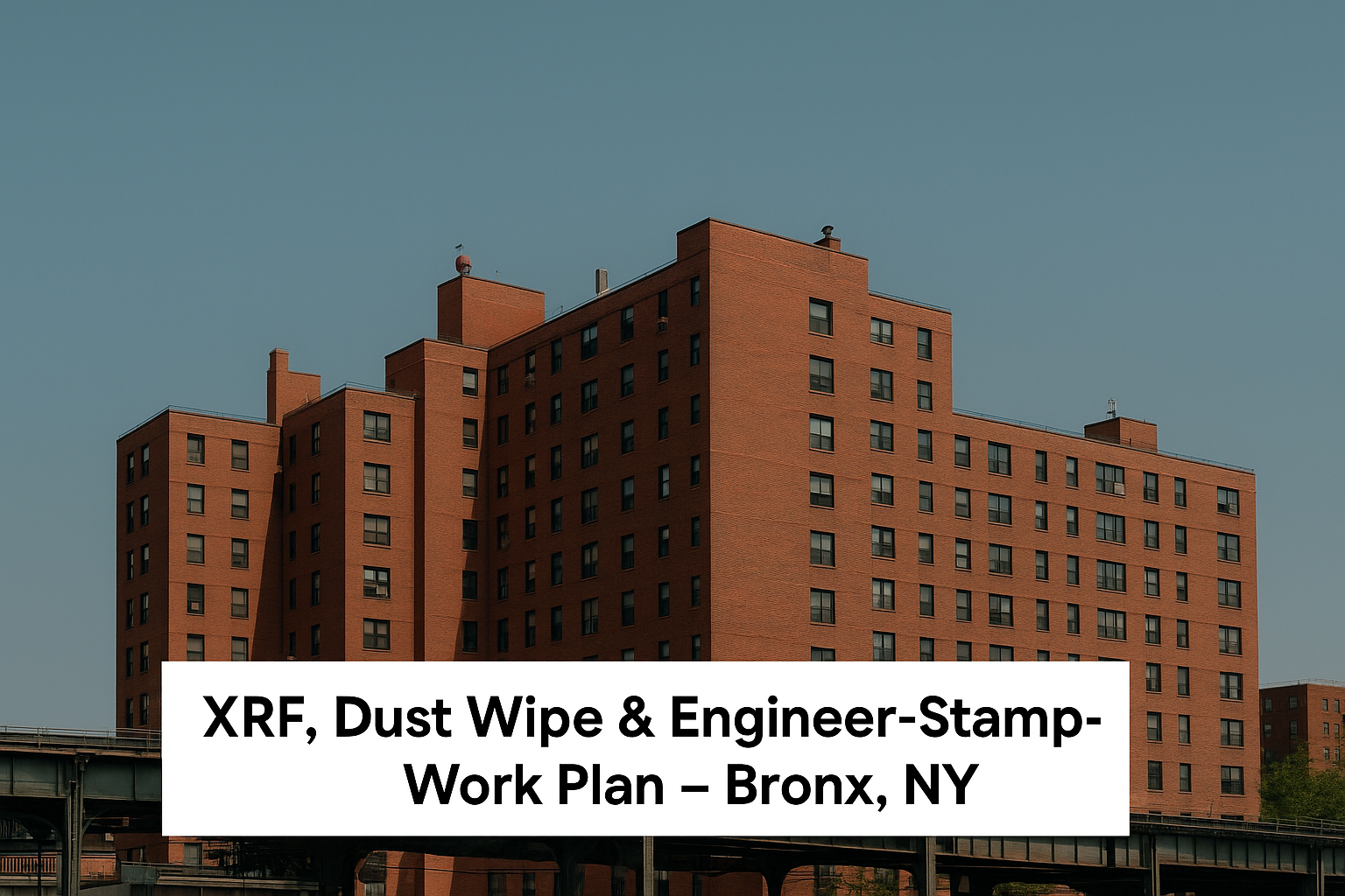 XRF, Dust Wipe, Engineer-Stamped Work Plan